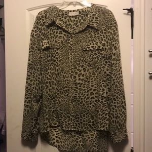 Animal print blouse